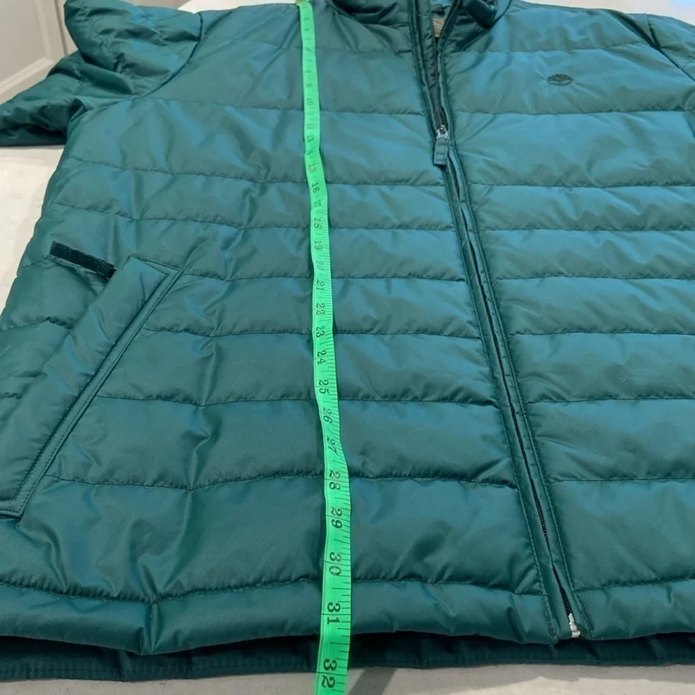 TIMBERLAND Puffer Jacket Mens XL Primaloft Insulated Quilted Lined Zip Green